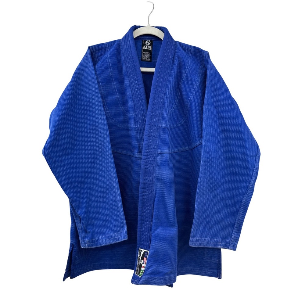 Progressive Sports Mens BJJ Gi Kimono Top Jacket A1L Blue Pearl Weave Athletic